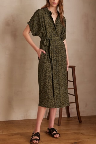 Vestido-camisa - Caqui