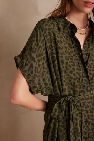 Vestido-camisa - Caqui