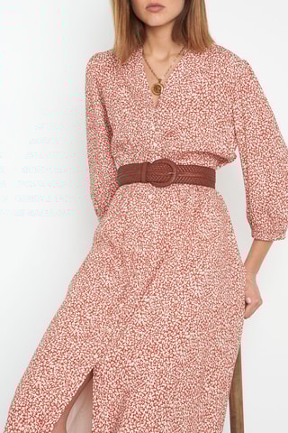 Vestido camisero - Rojo