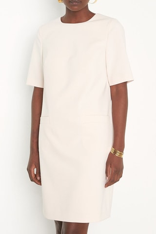 Vestido direito - Rosa-maquilhagem