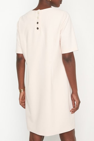 Vestido direito - Rosa-maquilhagem