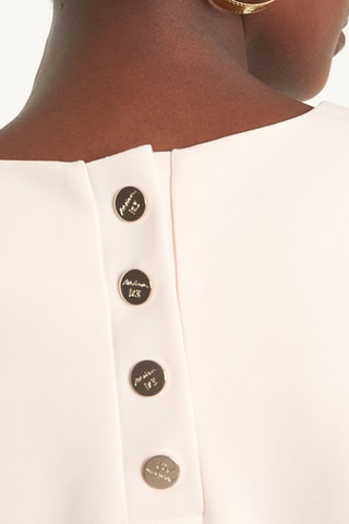 Vestido direito - Rosa-maquilhagem