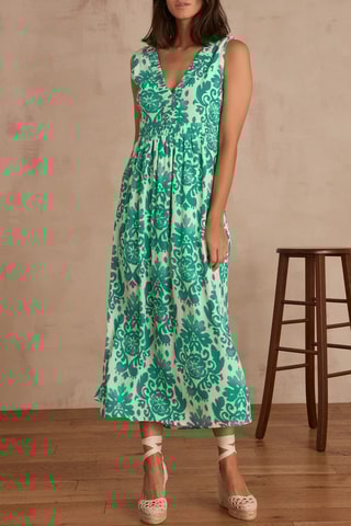Vestido midi - Verde claro