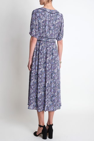 Vestido midi - Fucsia