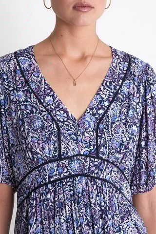 Vestido midi - Fucsia