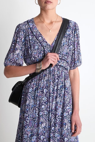 Vestido midi - Fucsia