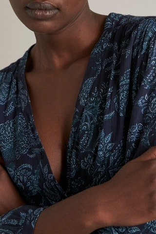 Vestido-camisa - Azul-marinho