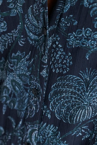 Vestido-camisa - Azul-marinho