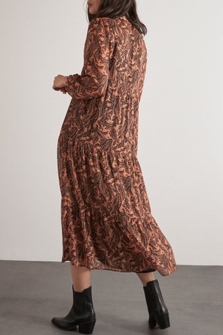 Vestido trapézio - Camel