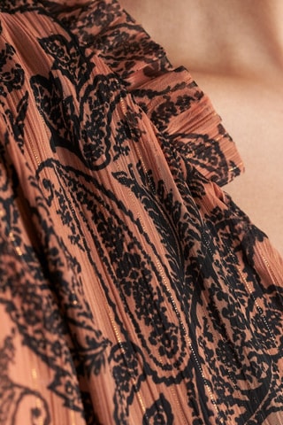 Vestido trapézio - Camel