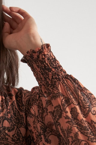 Vestido trapézio - Camel