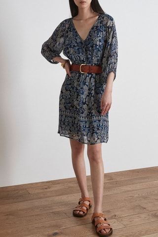 Vestido recto - Azul