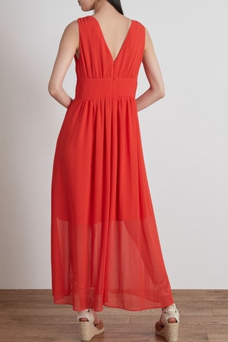 Vestido evasé - Rojo