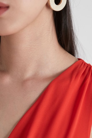 Vestido evasé - Rojo