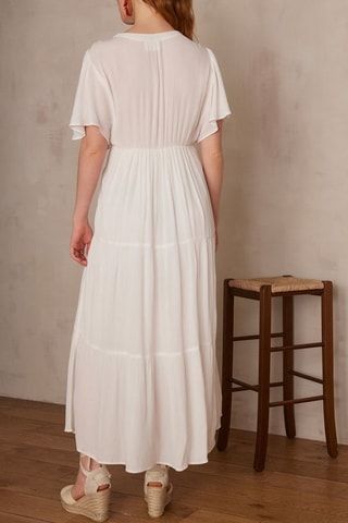 Vestido midi - Blanco