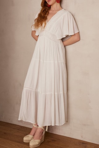 Vestido midi - Blanco