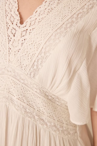 Vestido midi - Blanco