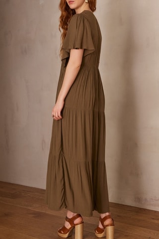 Vestido midi - Verde oliva