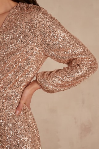 Vestido recto - Dorado