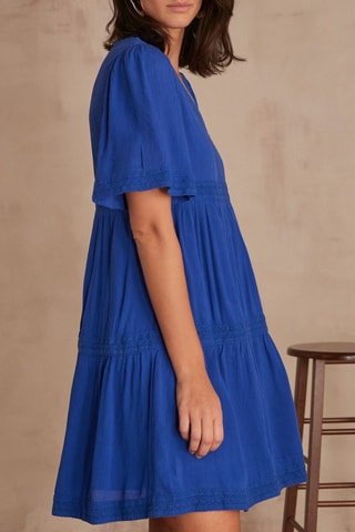 Vestido evasé - Azul rey