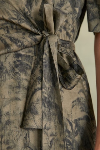 Vestido midi - Verde-escuro