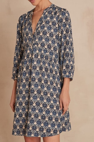 Vestido trapecio - Azul