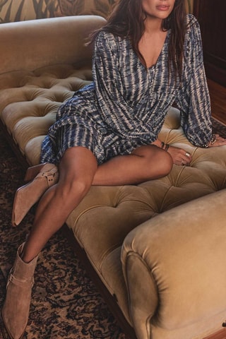 Vestido trapézio - Azul-celeste