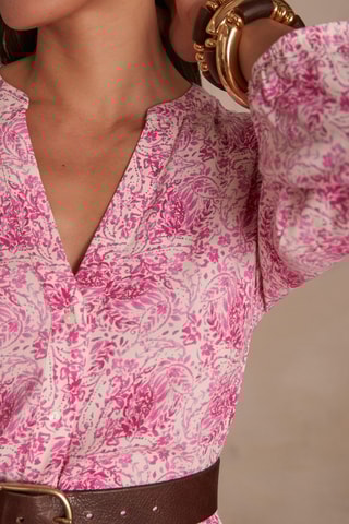 Vestido-camisa - Rosa