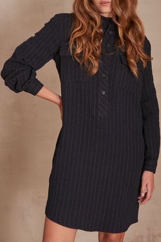 Vestido-camisa - Azul-marinho