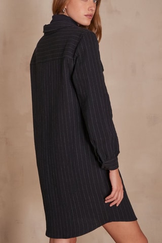 Vestido-camisa - Azul-marinho