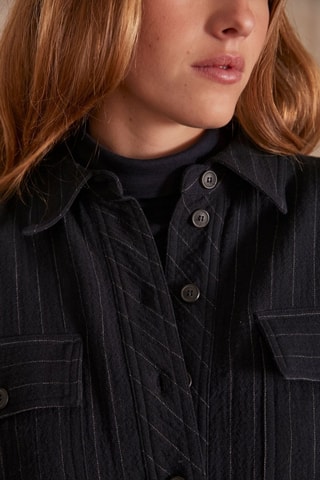 Vestido-camisa - Azul-marinho