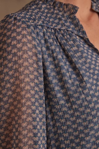 Vestido trapézio - Azul-marinho