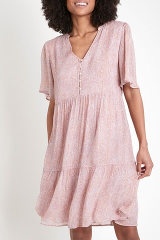 Vestido trapecio - Rosa viejo