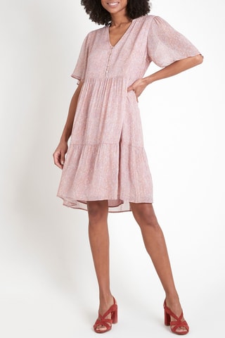 Vestido trapecio - Rosa viejo