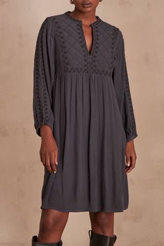 Vestido trapecio - Gris