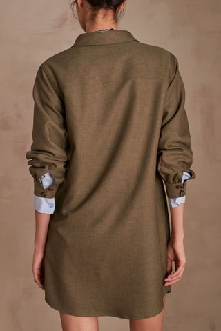 Vestido-camisa - Caqui