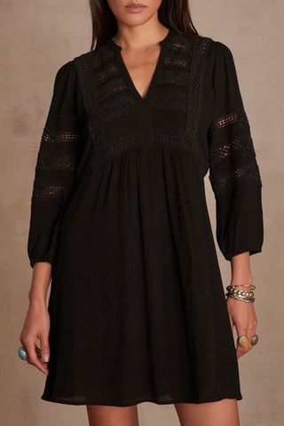 Vestido trapecio - Negro