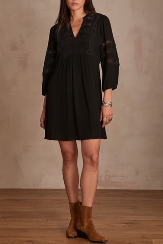 Vestido trapecio - Negro