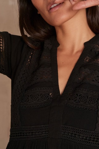 Vestido trapecio - Negro