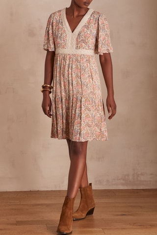 Vestido recto - Rosa