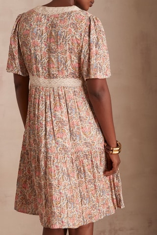 Vestido recto - Rosa