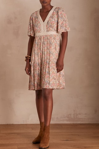 Vestido recto - Rosa