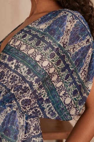 Vestido comprido - Azul-real