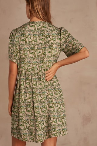 Vestido direito - Verde-escuro