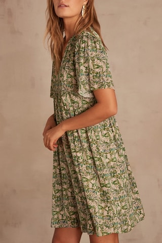 Vestido direito - Verde-escuro