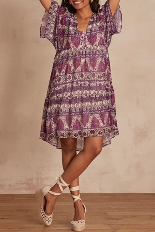 Vestido estilo patinadora - Fúcsia