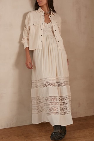 Vestido largo - Crudo