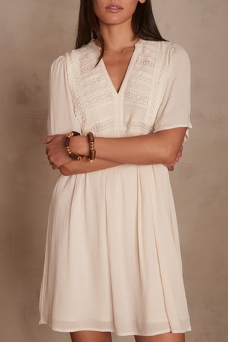 Vestido recto - Crudo