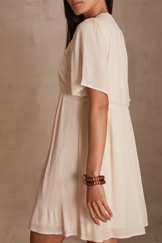 Vestido recto - Crudo