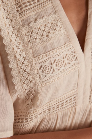 Vestido recto - Crudo